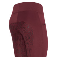 Legging d'équitation Euro-Star Dietse Winter FullGrip Bordeaux