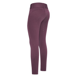 Legging d'équitation Easy Rider Don FullGrip Velours rouge Bordeaux