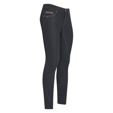 Pantalon d'équitation Euro-Star Phillip FullGrip Kids Noir