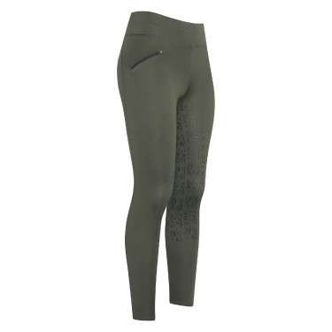 Legging d'équitation Euro-Star Dietse Winter FullGrip Armée