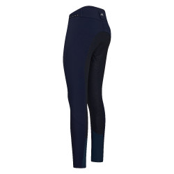 Pantalon d'équitation Euro-star Equitation Queen Diamond FullGrip été Evening blue Bleu
