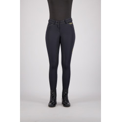 Pantalon d'équitation Euro-Star Arista Fashion FullGrip Noir / or