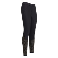 Euro-Star Airflow Fashion FullGrip rijbroek Glanzend zwart