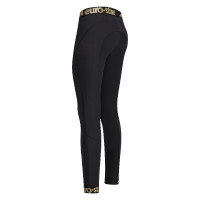 Legging d'équitation Euro-Star Athletic Fashion FullGrip Noir