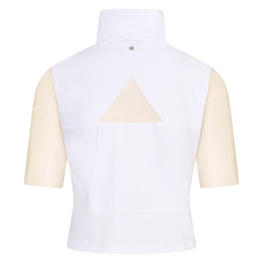 Crop top de compétition Euro-Star Flying Fearless Blanc nude