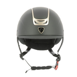 Casque Equithème Pepit Noir / or rose