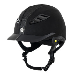 Back on Track® EQ3 Lynx Microfibre/Strass Cap Zwart