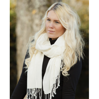 Sjaal Back On Track Ecru Beige