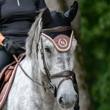 Bonnet cheval Night Collection Back On Track Café Marron