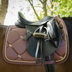 Tapis de Selle Dressage Night Collection Back On Track Café Marron Tapis de Selle Dressage Night Collection Back On Track Café Marron