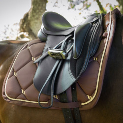 Tapis de Selle Dressage Night Collection Back On Track Café Marron Tapis de Selle Dressage Night Collection Back On Track Café Marron