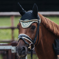 Bonnet cheval Night Collection Back On Track Olive Vert