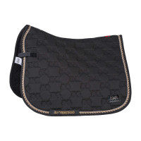 Tapis de selle de dressage Monaco B Vertigo Gris foncé asphalte Tapis de selle de dressage Monaco B Vertigo Gris foncé asphalte