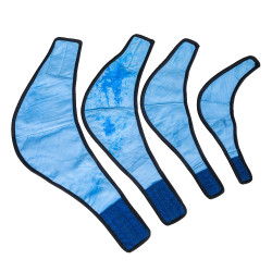 Verkoelende bandana Cool on Track Back on Track Blauw