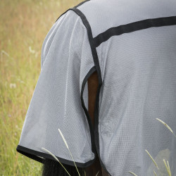 Couverture anti-mouches Back on Track Buzter avec cou Argent Couverture anti-mouches Back on Track Buzter avec cou Argent