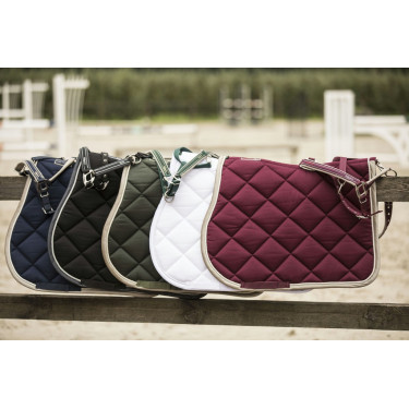 Tapis de selle Lami-Cell Elegance Bordeaux / champagne