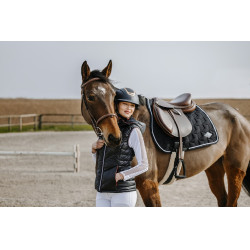 Mouwloze bodywarmer Equithème Lea Zwart