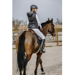 Doudoune sans manches Equithème Lea Noir