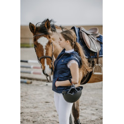 Mouwloze bodywarmer Equithème Lea Marineblauw