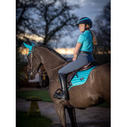 LeMieux Loire Classic Close Contact Square zadeldek Azur Blauw LeMieux Loire Classic Close Contact Square zadeldek Azur Blauw