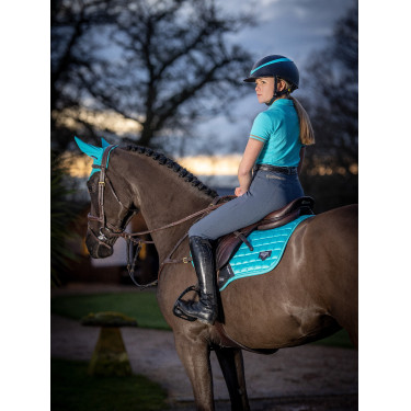 LeMieux Loire Classic Close Contact Square zadeldek Azur Blauw LeMieux Loire Classic Close Contact Square zadeldek Azur Blauw