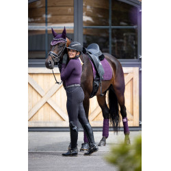 Tapis LeMieux Suede Dressage Square Figue Violet