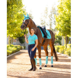 Tapis LeMieux Loire Classic Dressage Square Azure Bleu Tapis LeMieux Loire Classic Dressage Square Azure Bleu