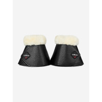 Cloches LeMieux Mouton et Simili-Cuir Noir Cloches LeMieux Mouton et Simili-Cuir Noir