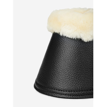 Cloches LeMieux Mouton et Simili-Cuir Noir / naturel Cloches LeMieux Mouton et Simili-Cuir Noir / naturel