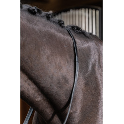 Rênes en caoutchouc LeMieux Noir