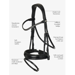 Bridon de dressage Classic LeMieux Marron Bridon de dressage Classic LeMieux Marron