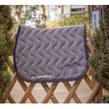 Tapis de selle Pénélope Classique Gris chiné