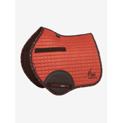 Mini LeMieux Suede Jump Vierkant Tapis Sienna Rood