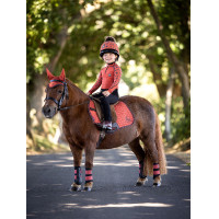 Tapis Mini LeMieux Suede Jump Square Sienna Rouge