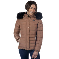 Damesparka Sarnia Flags & Cup Mokka Bruin