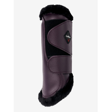 Guêtres Lemieux confort fourrure Figue Violet