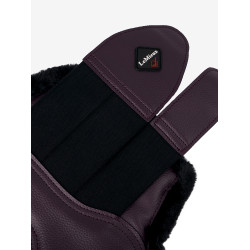 Guêtres Lemieux confort fourrure Figue Violet