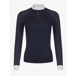Polo de concours LeMieux Olivia manches longues Bleu marine