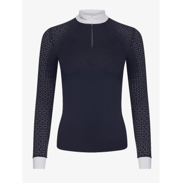 Polo de concours LeMieux Olivia manches longues Bleu marine