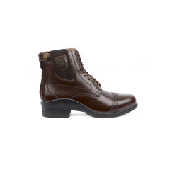 Boots Cuir lacets devant Jupiter femme B Vertigo Marron foncé