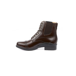Boots Cuir lacets devant Jupiter femme B Vertigo Marron foncé