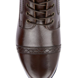 Boots Cuir lacets devant Jupiter femme B Vertigo Marron foncé