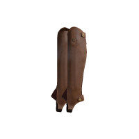 Leren mini-chaps voor tieners Ronda Horze Bruin