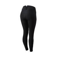 Lichte broek met rekbare leren kniestukken Angelina dames Horze Zwart