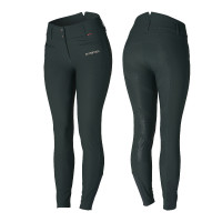 Pantalon d'équitation thermique Fond Intégral Silicone Tiffany femme B Vertigo Vert scarabé