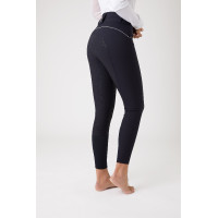 Paardrijbroek met hoge taille en volledig siliconen zitvlak Aubrey dames Horze Donker marineblauw Paardrijbroek met hoge taille en volledig siliconen zitvlak Aubrey dames Horze Donker marineblauw