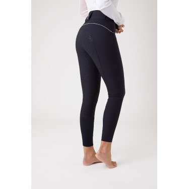 Paardrijbroek met hoge taille en volledig siliconen zitvlak Aubrey dames Horze Paardrijbroek met hoge taille en volledig siliconen zitvlak Aubrey dames Horze
