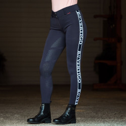 Pantalon d'équitation fonctionnel taille haute fond intégral silicone Angelika femme B Vertigo Bleu marine foncé Pantalon d'équitation fonctionnel taille haute fond intégral silicone Angelika femme B Vertigo Bleu marine foncé