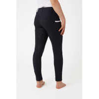 Leggings d'équitation taille haute silicone Lucinda enfant Horze Bleu marine foncé