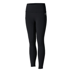 Leggings d'équitation de compression à fond intégral Gillian pour enfant Horze Noir